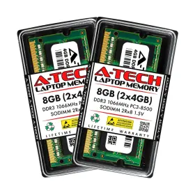 Am033103 A-tech 8gb Kit 2x4gb Ram For Dell Latitude E6410 E5520m E5510 E5420m E5