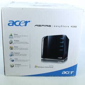 Acer 884483612512 Aspire Easystore H340 Windows Home Server - No Hard Drives