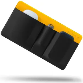Afterplug 061089090349 3-pocket Storage Pouch Adhesive Laptop Accessory Organizer For Portable Hdd