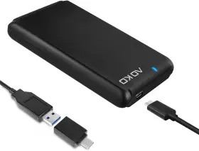 A203cbk Aoko Usb C 3.1 To 2.5-inch 7mm 15mm Sata Hard Drive Enclosure Up