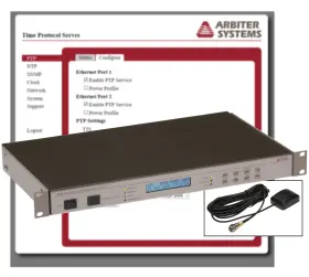 1088b Arbiter Systems Ptp Ntp Gps Clock Network Time Server Lcd Display Irig-b