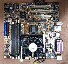Asus P4s533-mx-uayz Motherboard P4 Rev 2.00 Cpu Fan - Used Good Clean
