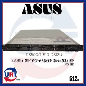Rs500a-e10-rs12u Asus Server 1x Amd Epyc 7702p 64-core No Hd 512gb#112147#