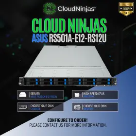 Rs501a-e12-rs12u Asus Rs501a 12 Bay Server Amd Epyc 9654 Genoa 96 Cores Nvme M.2 Cto