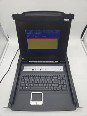 Aten Cl5708m 17 Inch Lcd Kvm Switch 8-port Slideaway Rackmount Console 1u