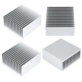 Awxlumv 792332952095 4-pack 50mm Aluminum Heatsinks 50x50x20mm Heat Sink Kit For Gpu Cpu Led Chip