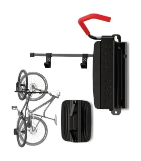 Bwa-01r Bewise Swivel Bike Wall Mount Rack - 77lbs Load Capacity Hangers Fo... Fast Ship