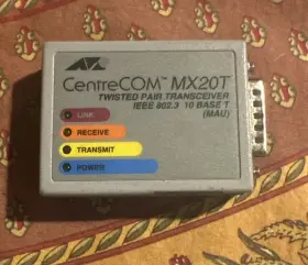 At-mx20t Centrecom Allied Telesis / Twisted Pair Transceiver