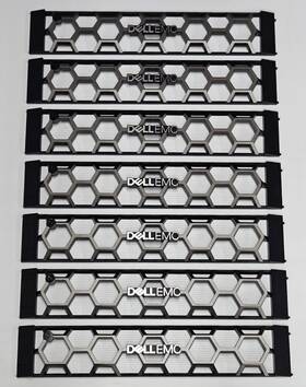 Dell 08cw5k Lot Of 7 - Emc 2u Front Bezel Faceplate For Poweredge