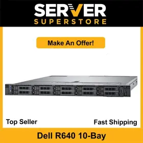 B-015411 Dell Poweredge R640 Server 2x Gold 6140 36 Cores H330 64gb Ram Trays