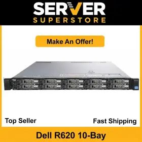 B-016947 Dell Poweredge R620 Server 2x E5-2620 V2 12 Cores H710 32gb Ram Trays