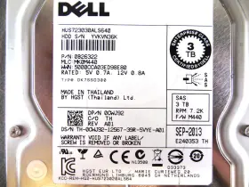 Cwj92 Dell 3tb 7.2k Nearline Sas 3.5 6gb/s Hard Drive With Tray