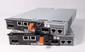 07yj34 Dell E02m Lot Of 2 10g-iscsi-2 Controller For Powervault
