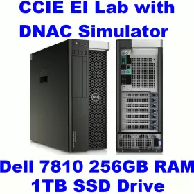 T7810 Dell Cisco Ccie Ei Lab Ver 1.1 Ine Clc 256gb Ram 1tb Ssd With Dnac Simulator