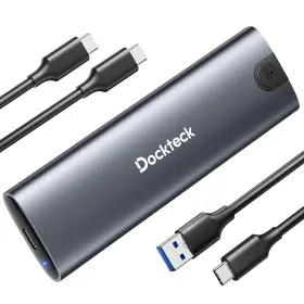 Dh0002 Dockteck M.2 Nvme Sata Ssd Enclosure Tool-free 10gbps Usb 3.2 Gen 2 To