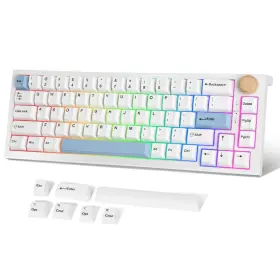 Maxfit67 Fantech Mk858 3-mode Mechanical Gaming Keyboard Rgb Backlit 65% 67-key