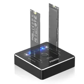 M2288 Fideco M.2 Nvme Sata Ssd Cloner Dock Usb 3.2 Gen 2 X 20gbps Dual Sat