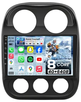 Fortdows 754202008493 8core 4 64 Car Radio For Jeep Patriot Compass 2010-2016 10.1 Inch Android 13