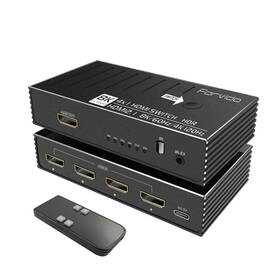 Forvido 653998344252 Hdmi Switch 4 In 1 Out 8k 120hz 4k 2.1 Switcher/splitter With