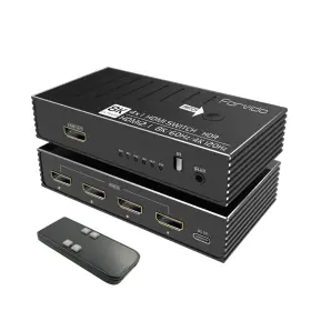 Forvido 653998344252 Hdmi Switch 4 In 1 Out 8k 120hz 4k 2.1 Switcher/splitter With