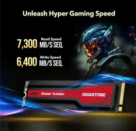 Gigastone 804272766233 M.2 Ssd 2tb Pcie 4.0 Nvme Ps5 Turbo Speed 7 000mb/s Heat Sink