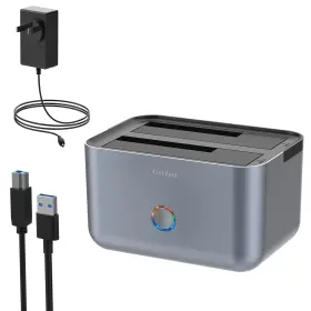 Godo 972842490339 Hard Drive Docking Station To Usb 3.0 Dual Bay Dock For Sata