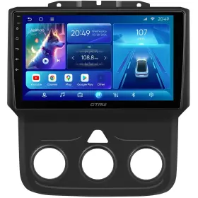Gtrui 725414055834 8-core 9 Inch Qled Car Stereo For Dodge Ram 1500 2500 3500 2013-2018 4 64gb