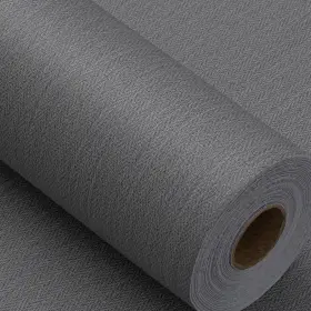H8000-mbw Haimin Fabric Wallpaper Textured Contact Paper 24in X 393in Grey Peel And S