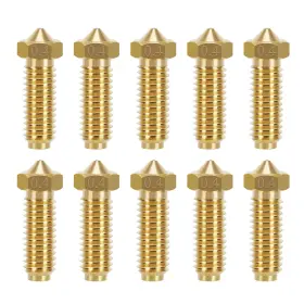 Hk-0114 Hikudiy 5pcs 0.4mm Brass Nozzles And Silicone Socks Kit For Anycubic Kobra 2 Ser