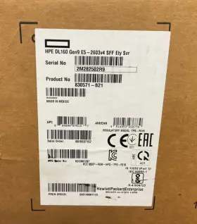 830571-b21 Hpe 889894075147 Proliant Dl160 Gen9 E5-2603v4 8gb Sff Gbe New Open Box Wty B