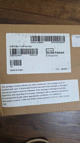 Hpe A670 Primera P04041-001 1700 W Power Supply With Bbu R4w00a - New Sealed