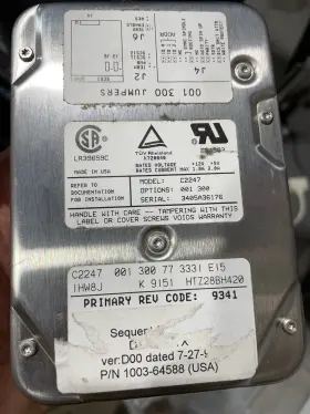0950-2362 Hpe C2247 Hp 1gb 50-pin Single-ended Se Scsi Disk Drive Loud / Noisy
