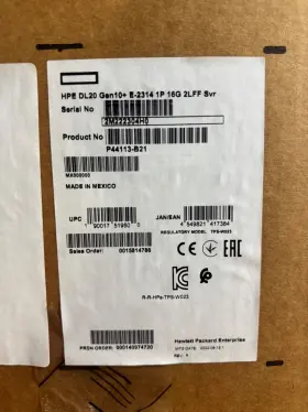 P44113-b21 Hpe Proliant Dl20 Gen10 Plus 1u Server Xeon E-2314 2.80ghz 8gb 2lff-nhp 290w Psu