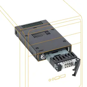 Mb601vk-1b Icy Dock 2.5 Inch U.2 Nvme Ssd Pcie 3.0/4.0 Mobile Rack For External 3.5”