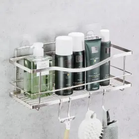 Il-1001 Ilikenew Luxury Multipurpose Storage Caddy 12.75w X 5d 5h Inches 4 Hooks Peel And