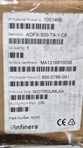 Aofx-500-t4-1-c8 Infinera Wotrdumlaa