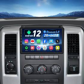 Jingelsye 717352568019 Car Radio For Dodge Ram 1500 2500 3500 2009-2012 2 64g Stereo With Carpl