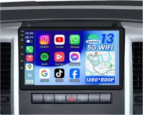 Jufodrca 750880886194 4core 64g Rom Upgrade Car Radio Stereo For Dodge Ram 1500 2500 3500 2009-201