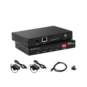 Ufe201 Kinan Usb 2.0 Extender Over Ethernet And Fiber Optic Extends 4 Ports Usb2.0 Signal O