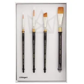 1000h Kingart 4 Pc. Original Gold Series Premium Golden Taklon Multimedia Ar