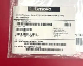 7s050027ww Lenovo Microsoft Windows Server 2019 5 Cal New