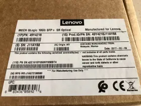 49y4218j11ay86 Lenovo 883436058926 Qlogic 10gb Sfp Sr Optical Tranceiver Module