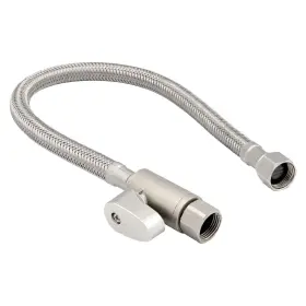 15inbvcoldhose38to38 Luxe Bidet 3/8 Inch X 15 Cold Water Hose With Integrated Shut-of