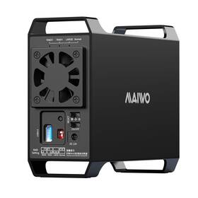 Maiwo K35262u3s Dual Bay Raid Enclosure For 3.5 Inch Sata Hdd 2 Hard Drive Wi