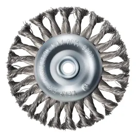 184010 Mercer Industries - 6 Inch X 1/2 5/8 Knot Wire Wheel .014 Carbon Steel