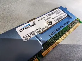 Mt9htf12872fy-667e1e4 Micron Mt9htf12872fy 1gb 240-pin Ddr2 667mhz Cl5 Ecc Crucial /