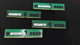 Mta18asf2g72pdz-2g6e1rg Micron Lot 4 Rams 16gb 2rx8 Pc4 2666v Re2 12 Memory