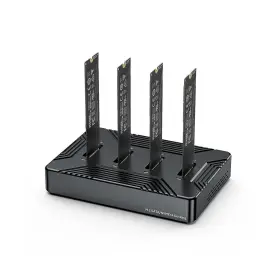 M2804sn Milipow 4-bay M.2 Nvme Sata Ssd Enclosure Tool-free Usb 3.2 Gen 2 10gbps Ext