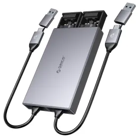 Cm2c3-2n-gy Orico Dual-bay Nvme M.2 Ssd Enclosure Aluminum Usb3.2 Gen2 10gbps Type-c