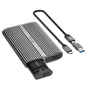 Phixero 975428688854 Dual M.2 Nvme Ssd Enclosure Tool-free Usb 3.2 Gen 2